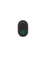 UP98365-Green Illum Oval Rocker 16 Amp 12V On/Off 1/2" Dia. 1 Pc.