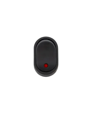 UP98366-Red LED Oval Rocker 16 Amp 12V On/Off 1/2" Dia. 1 Pc.