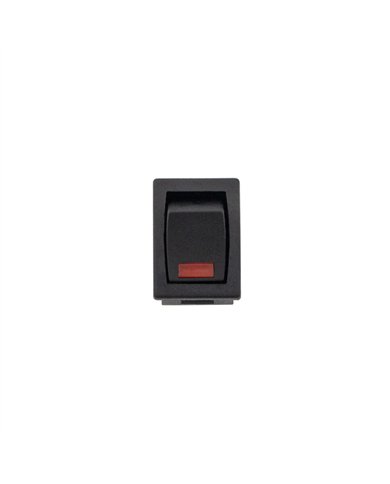 UP98369-Black Miniature LED Rocker 10 Amp 12V S.P.S.T. On/Off 1 Pc.