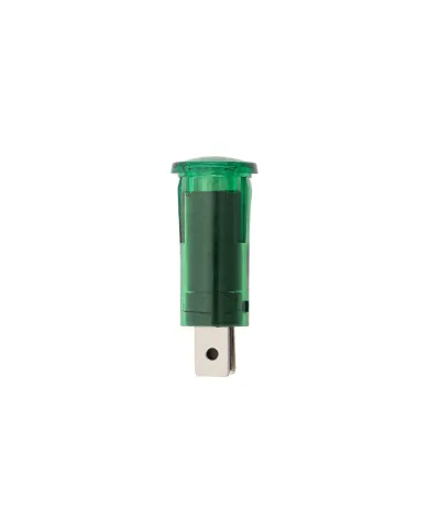 UP98374-Green Warning Light 16 Amp 12V w/2 Lucar Terminals, 1 Pc.