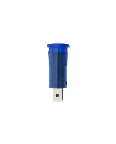 UP98375-Blue Warning Light 16 Amp 12V w/2 Lucar Terminals, 1 Pc.