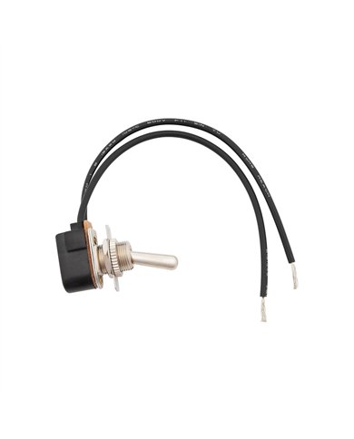 UP98389-Bakelight Toggle w/ Intergrated Wire Leads 15 Amp 12V S.P.D.T. On/Off 1 Pc.