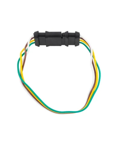 UP98401-4-Way Flat Moisture Proof M/FM Trailer Connectors w/ Polarized Plugs, 1 Pc.