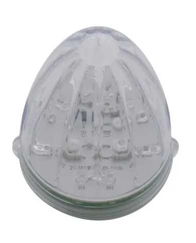 UP38462-19 LED Watermelon Grakon 1000 Cab Light - Amber LED/Clear Lens