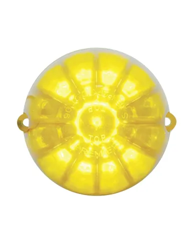 UP38462-19 LED Watermelon Grakon 1000 Cab Light - Amber LED/Clear Lens