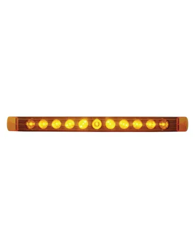 UP38463-11 LED 17" Turn Signal Light Bar - Amber LED/Amber Lens