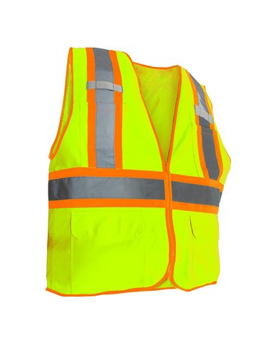 UP99219XXXL-RigGear High Visibility Reflective Yellow Safety Vest-XXX Large