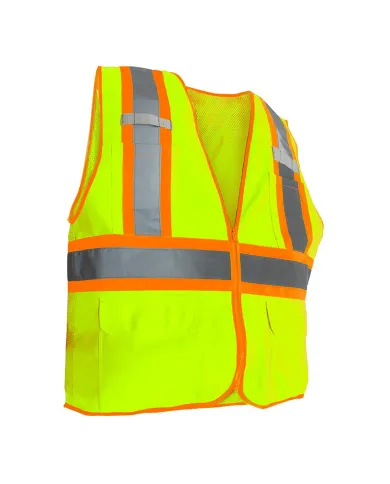 UP99219XXXL-RigGear High Visibility Reflective Yellow Safety Vest-XXX Large