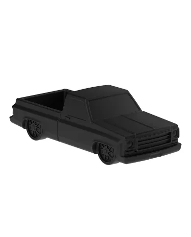 UP99222-Solid Die-Cast 1973-1987 Chevrolet Truck Style Paper Weight-Matte Black