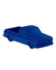 UP99259-Solid Die-Cast 1973-1987 Chevrolet Truck Style Paper Weight-Indigo Blue