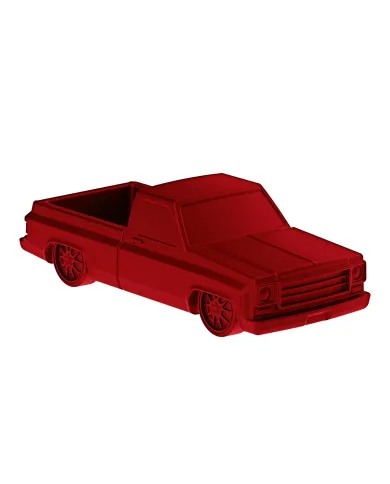 UP99260-Solid Die-Cast 1973-1987 Chevrolet Truck Style Paper Weight-Candy Red