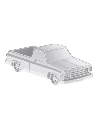 UP99261-Solid Die-Cast 1973-1987 Chevrolet Truck Style Paper Weight-Pearl White