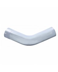 UPAE452-6-1515-Aluminized 45 Degree Exhaust Expanded Elbow, 6" I.D. To 6" O.D. - 15" X 15"