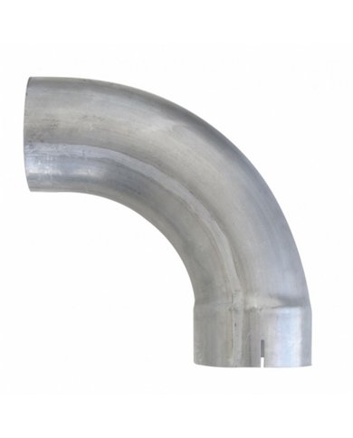 UPAE902-5-1212-Aluminized 90 Degree Exhaust Expanded Elbow, 5" I.D. To 5" O.D. - 12" X 12"