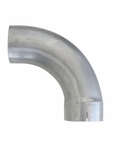 UPAE902-5-1212-Aluminized 90 Degree Exhaust Expanded Elbow, 5" I.D. To 5" O.D. - 12" X 12"