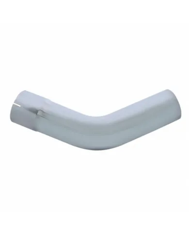 UPCE452-5-1212-Chrome 45 Degree Exhaust Expanded Elbow, 5" I.D. To 5" O.D. - 12" X 12"