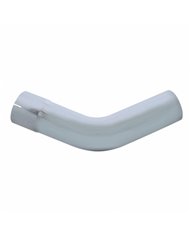 UPCE452-5-1212-Chrome 45 Degree Exhaust Expanded Elbow, 5" I.D. To 5" O.D. - 12" X 12"