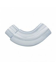 UPE390-65-1313-Chrome 90 Degree Exhaust Elbow, Reduce 6" O.D. To 5" O.D. - 13" X 13"