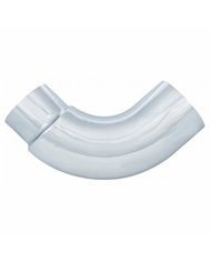 UPE390-75-1616-Chrome 90 Degree Exhaust Elbow, Reduce 7" O.D. To 5" O.D. - 16" X 16"