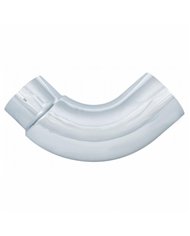 UPE390-75-2424-Chrome 90 Degree Exhaust Elbow, Reduce 7" O.D. To 5" O.D. - 24" X 24"