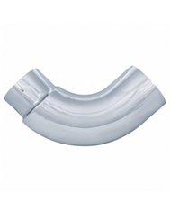 UPE490-65-1313-Chrome 90 Degree Exhaust Elbow, Reduce 6" O.D. To 5" I.D. - 13" X 13"