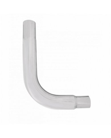 UPE90-65-3524-Chrome 90 Degree Exhaust Elbow, Reduce 6" O.D To 5" O.D. - 35" X 24"