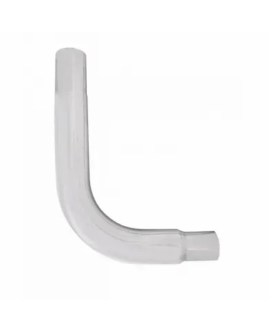 UPE90-65-3524-Chrome 90 Degree Exhaust Elbow, Reduce 6" O.D To 5" O.D. - 35" X 24"