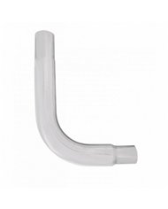 UPE90-65-3524-Chrome 90 Degree Exhaust Elbow, Reduce 6" O.D To 5" O.D. - 35" X 24"