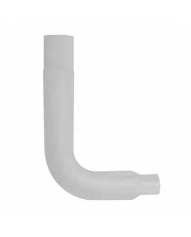 UPE90-75-3524-Chrome 90 Degree Exhaust Elbow, Reduce 7" O.D. To 5" O.D. - 35" X 24"