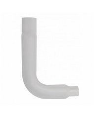 UPE90-75-3524-Chrome 90 Degree Exhaust Elbow, Reduce 7" O.D. To 5" O.D. - 35" X 24"