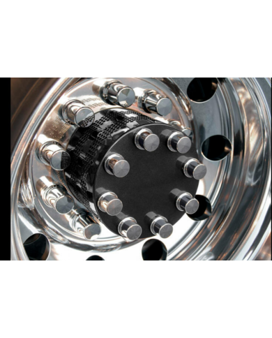 RW17003-12-  HUB COVER GLOSS BLACK W/NUTS, 5/8" & 33MM COVERS, DANA/SPCR