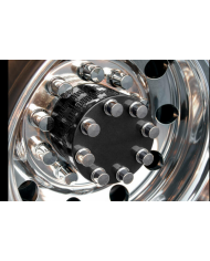 RW17003-12-  HUB COVER GLOSS BLACK W/NUTS, 5/8" & 33MM COVERS, DANA/SPCR