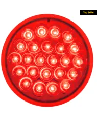 GG78273 - 4" PEARL RED 24-LED LIGHT, RED LENS