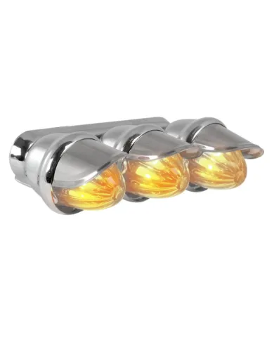 GG82782 - CR. CLEAR TRIPLE MINI MARKER LIGHT W/S.S. VISOR