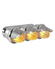 GG82782 - CR. CLEAR TRIPLE MINI MARKER LIGHT W/S.S. VISOR