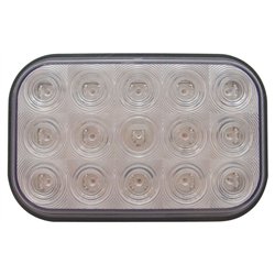 UP38748-15 LED Rectangular Turn Signal Light - Amber LED/Clear Lens