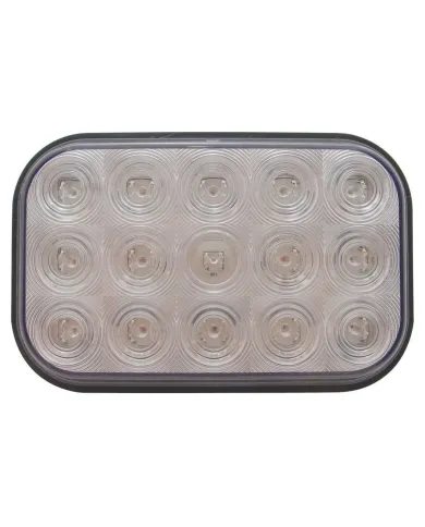 UP38748-15 LED Rectangular Turn Signal Light - Amber LED/Clear Lens