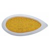 UP38805-39 LED "Teardrop" Turn Signal Light With Bezel - Amber LED/Amber Lens