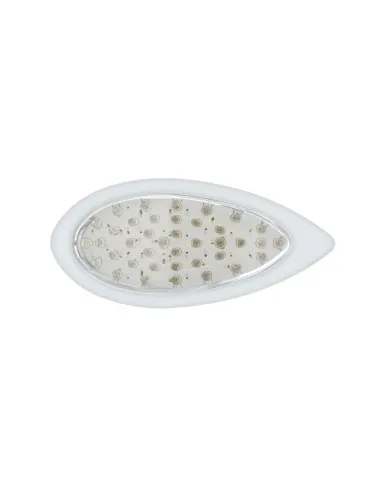 UP38807-39 LED "Teardrop" Turn Signal Light With Bezel - Amber LED/Clear Lens