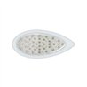 UP38807-39 LED "Teardrop" Turn Signal Light With Bezel - Amber LED/Clear Lens