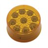 UP38849-9 LED 2" Round Reflector Light (Clearance/Marker) - Amber LED/Amber Lens