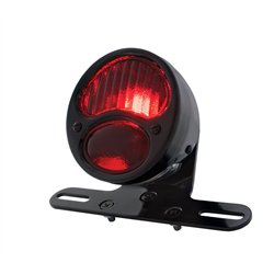 UP20292-DUO Lamp Motorcycle Rear Fender Tail Light With Red Glass Lens