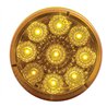 UP38849-9 LED 2" Round Reflector Light (Clearance/Marker) - Amber LED/Amber Lens