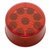 UP38850-9 LED 2" Round Reflector Light (Clearance/Marker) - Red LED/Red Lens