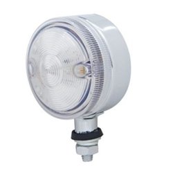 UP38855-15 LED 3" Single Face Light - Amber LED/Clear Lens