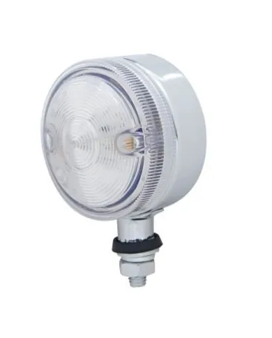 UP38856-15 LED 3" Single Face Light - Red LED/Clear Lens