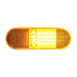 UP38857B-28 LED Mid-Trailer Turn Signal Light - Amber LED/Amber Lens (Bulk)
