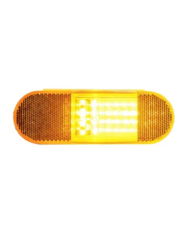 UP38857B-28 LED Mid-Trailer Turn Signal Light - Amber LED/Amber Lens (Bulk)