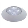 UP38936-4 LED 1-3/4" Dome Light 3" Round Bezel-White LED/Clear Lens