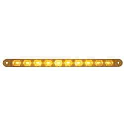 UP38942-10 LED 9" Turn Signal Light Bar - Amber LED/Amber Lens